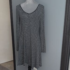 WHBM Striped Knit Casual Dress A-line